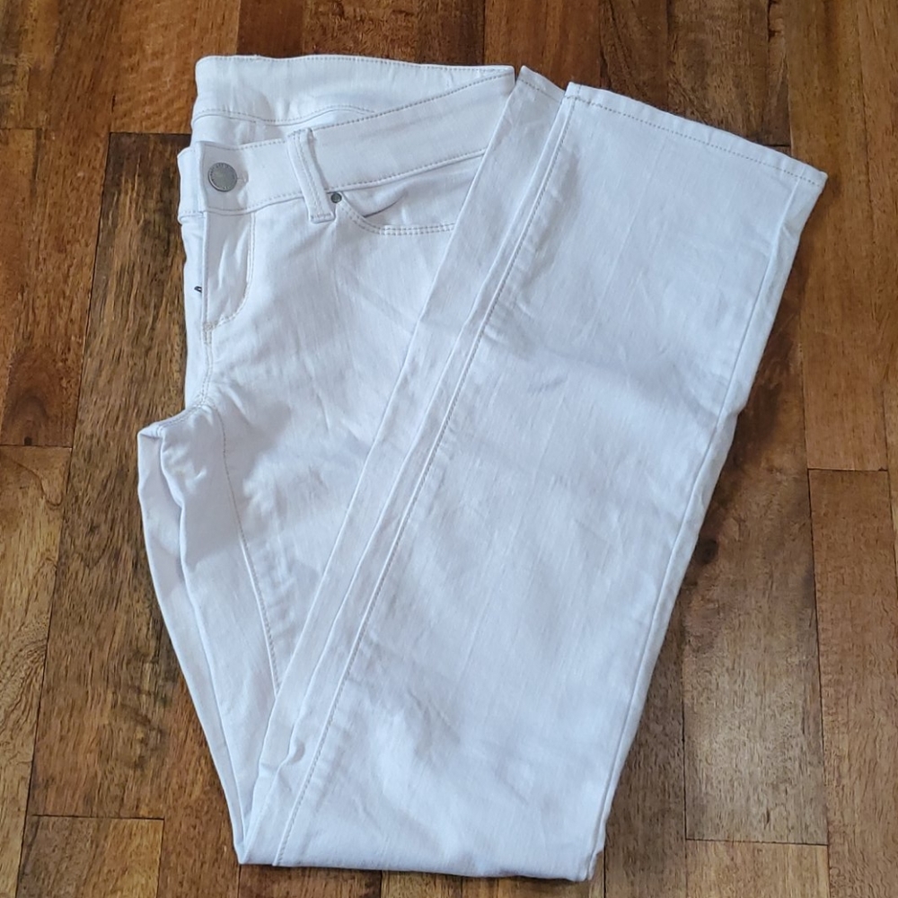 Ann Taylor skinny white pants